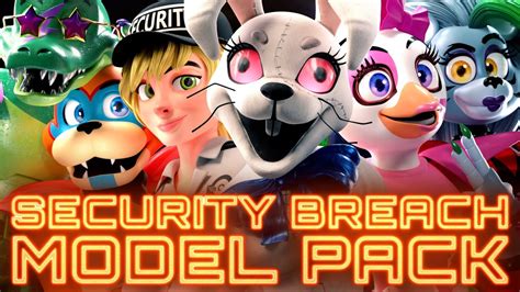 Fnaf Security Breach Mmd Models Release And Test Youtube Otosection