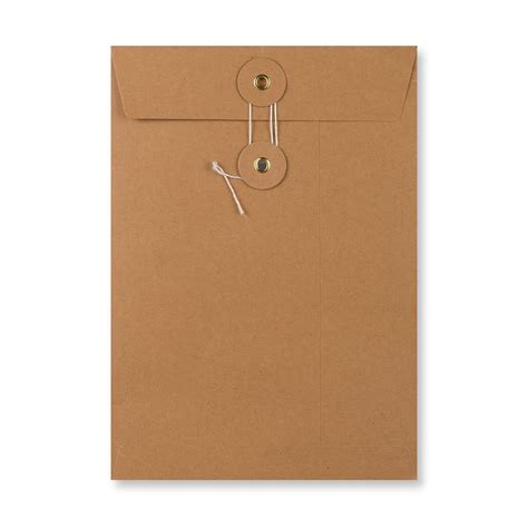 C5 Manilla Window String And Washer Envelopes 180gsm