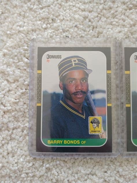 *TWO* 1987 BARRY BONDS DONRUSS ROOKIE #361! Pittsburg Pirates