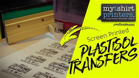 Plastisol Heat Transfers Screen Printing Youtube