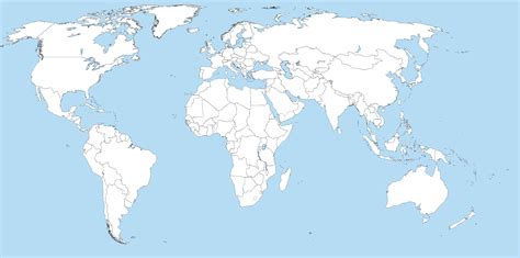 Blank World Map Map Pictures