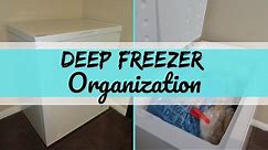 DEEP FREEZER ORGANIZATION | CHEST FREEZER