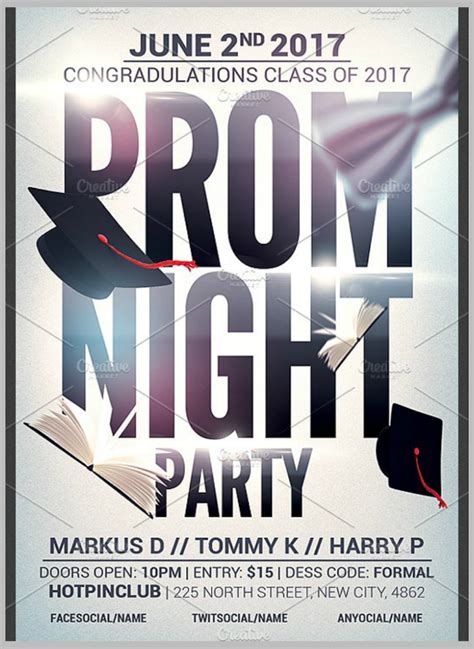 9 Prom Flyer Designs And Templates Psd Ai