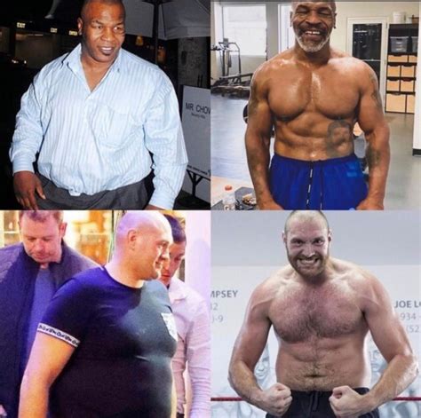 Tyson Fury Shows Off His And Mike Tysons Incredible Body