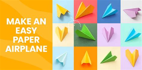 Instructions On How To Make Paper Airplanes Step By Step