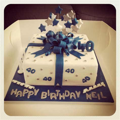 40th Birthday Cake Square Birthday Cake 40th Birthday Cakes For Men