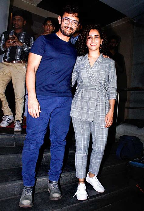 Pix Aamirs Movie Date With Sanya Malhotra Movies