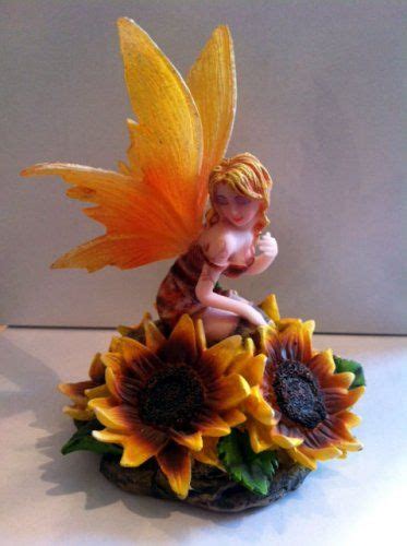 Fairy Figurines Zoltangal Ts Fairy Figurines Fairy Sunflowers