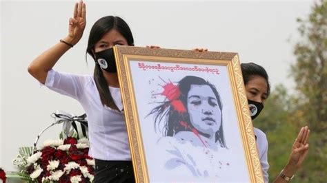 Myanmar Coup Protesters Defy Military Warning In Mass Strike Bbc News