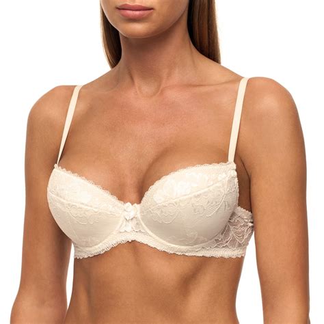 Bra By Fv Sexy Push Up T Shirt Underwire Padded Demi Half Cup Low Cut