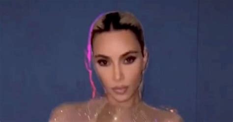Kim Kardashian Stuns Fans In Figure Hugging Flesh Coloured See Through
