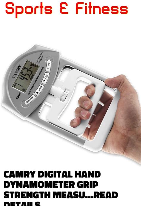 Camry Digital Hand Dynamometer Grip Strength Measurement Meter Auto Capturing Electronic Hand