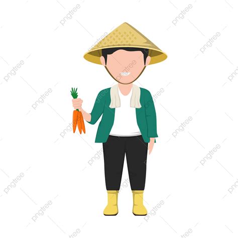 Agricultor Vector Png Agricultor Granjero Caricatura Png Y Vector