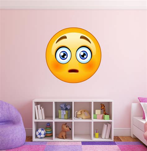 Shocked Emoji Wall Decal Up To 36 Funny Iphone 3d