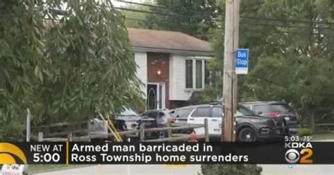 Police Armed Man Barricaded In Ross Township Home Surrenders Cbs