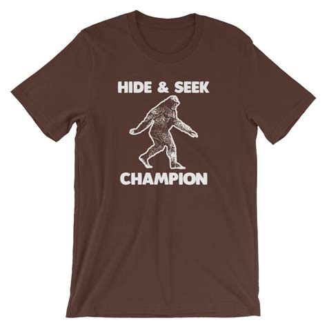 Hide And Seek Champion T Shirt Unisex Funny Shirts For Men T Shirt