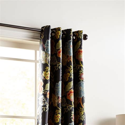 Midnight Floral Grommet Curtain Pier 1 Imports Floral Curtains