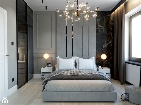Luksusowa sypialnia z garderobą i biokominkiem zdjęcie od Open Room Projekty Wnętrz Homebook