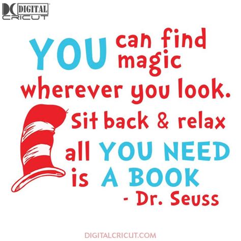 You Can Find Magic Wherever You Look Sit Back Svg Cat Wears Red Hat S Digitalcricut