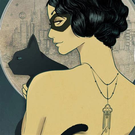 Digital Art Catwoman Mucha Style Art Nouveau To Frame Great Decoration