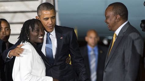 The couple visited kenyatta national hospital and made some donations. Obama returns to Kenya, reunites with family | The Times ...