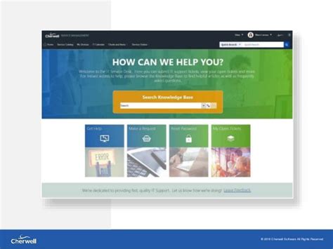Self Service Portal Examples