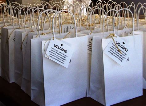Lovely Ache Wedding Welcome Bags For Out Of Town Guests