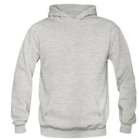 Full Sleeves Light Grey Mens Plain Hoodies At Rs 385piece In Bengaluru