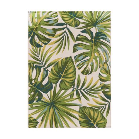 Better Homes And Gardens Palm Leaf Woven Outdoor Rug 5 X 7 Walmart