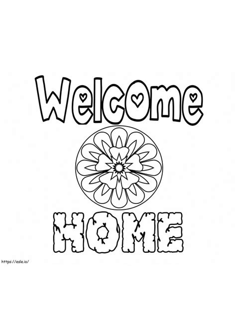 Free Printable Welcome Home Coloring Pages Are Ready To Be Downloaded