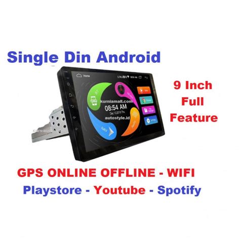 Head Unit Android 9 Inch Floating Screen Gps Online Offline Wifi Full