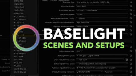 Beginner Baselight Tutorial 13 Scenes And Setups Youtube