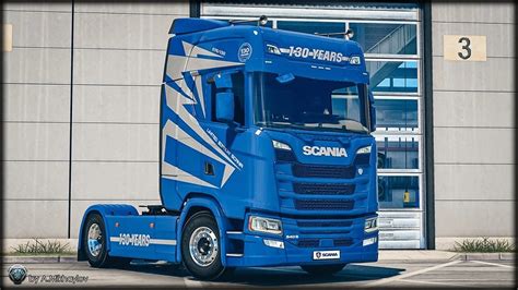 4k 8k Scania S Limited Edition 130 Years Skin Pack 140x Ets 2 Mods
