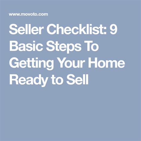Seller Checklist 9 Basic Steps To Getting Your Home Ready To Sell