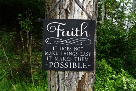 Items Similar To Wood Signfaithit Does Not Make Things Easy It Makes