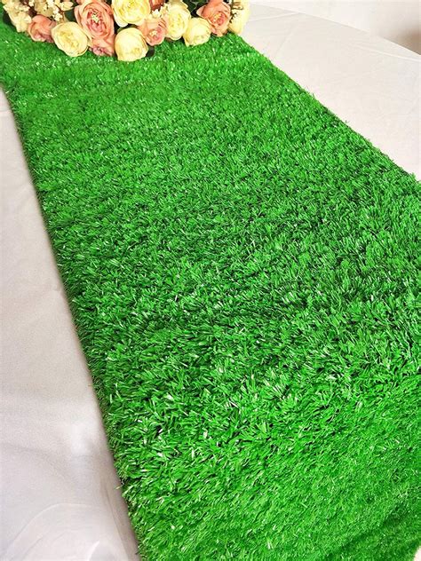 Luchuan Artificial Grass Table Runner For Table Decoration