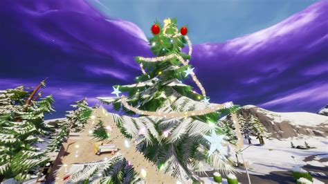 Fortnite Snowdown Where To Dance At Different Holiday Trees In