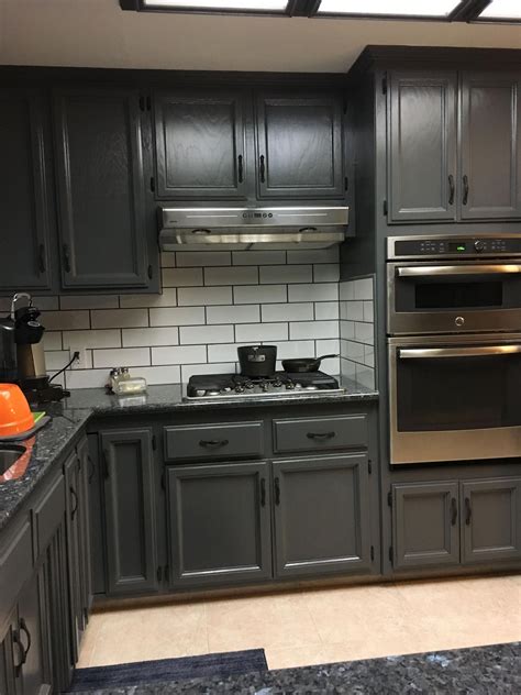 Charcoal Grey Cabinets Kitchen Faces Of Berlin