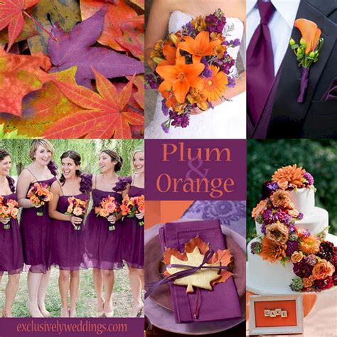 55 Beautiful Vintage Fall Wedding Colors Ideas Plum Wedding Colors