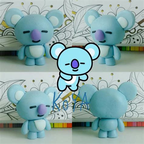 Diy Bt21 Koya Polymer Clay Tutorial Armys Amino