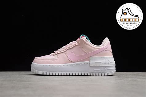The air force 1 shadow features a white leather base with black on the toe, side panels, and collar detailed with red and aqua accents atop a solid white dressed in a pretty foam pink colourway alongside 3m hits to the panelling, this air force 1 shadow really is one to behold. Nike Air Force 1 Shadow Pink Foam W CV3020-600 - Ordixi.com