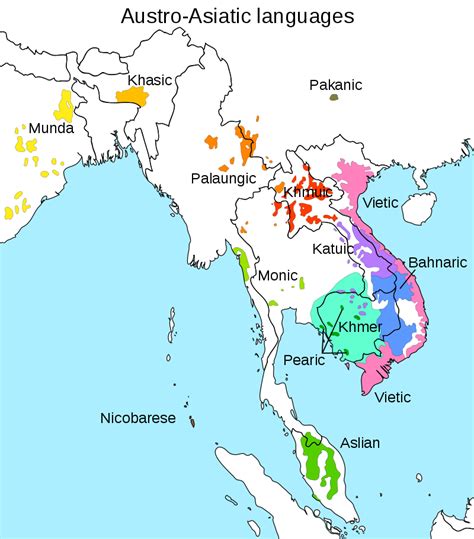 Map Austroasiatic Languages Infographictv Number One