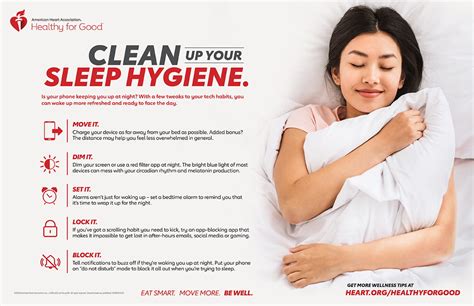 How To Sleep Better Infographic American Heart Association Cpr