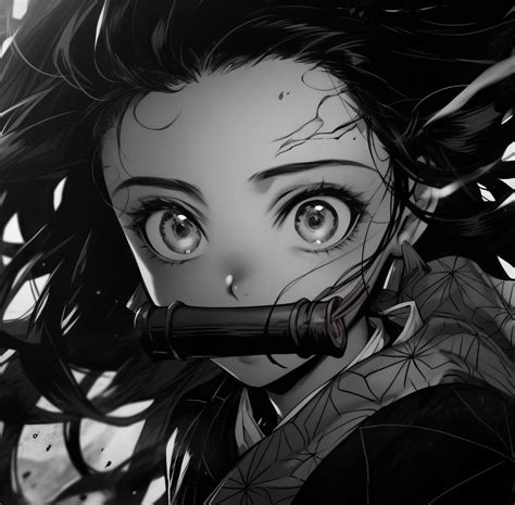 1100x1080 Resolution Nezuko Kamado In Manga Realistic Style 1100x1080