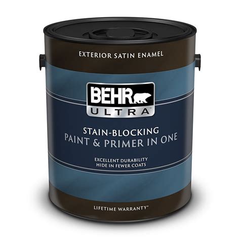 Behr Ultra Exterior Satin Enamel Paint And Primer In One Deep Base 3