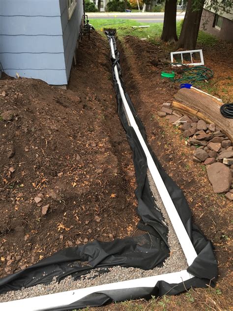 How To Make A French Drain With Pvc Pipe Image To U