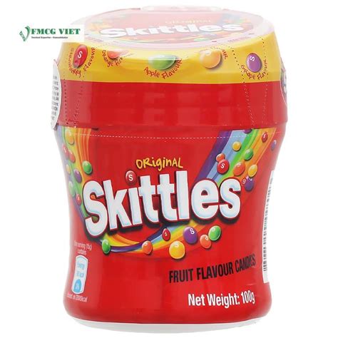 Skittles Chewy Candy Jar 100g Original Juice Wholesale Exporter Fmcg Viet