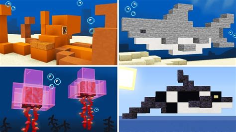 14 Aquatic Animal Builds You Can Do In Minecraft Java And Bedrock