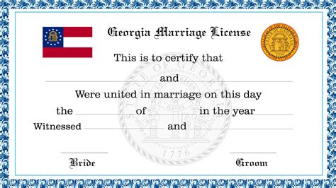 Georgia Marriage License License Lookup