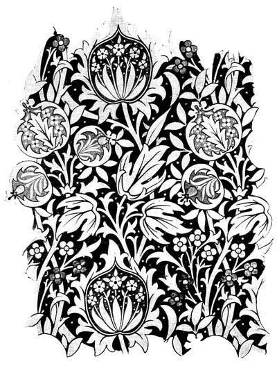 William Morris Art William Morris Art Nouveau Tattoo Flower